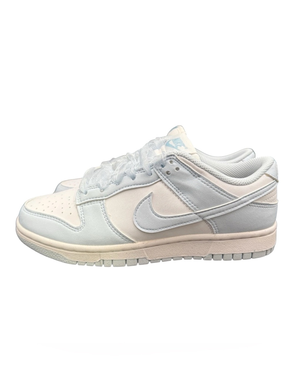 Sz 8 Nike Women's Dunk Low Next Nature WHITE/ Blue Tint IB7311-100